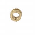 M3x3mmx4 1mm Brass Female Threaded Knurl Insert Embedded Nut Fastener 1000pcs 