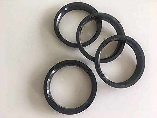 Hubcentric Center Rings 66 56mm Hub To 78 1mm Wheel 4 Piece Black Polycarbon Set For Many Audi Vehicles