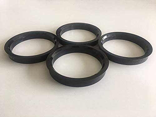 Hubcentric Center Rings 66 56mm Hub To 78 1mm Wheel 4 Piece Black Polycarbon Set For Many Audi Vehicles