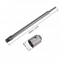Uxcell Wall Hole Drill Bit 55mm Concrete Cement Stone Saw Cutter 390mming Depth Round Shank With Connecting Rod For Sds X4