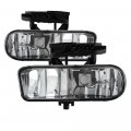 Acanii For 1999-2002 Gmc Sierra 99-06 Yukon Bumper Fog Lights Direct Replacement Assembly Driver Passenger Side