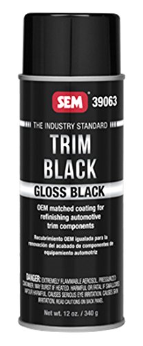 Sem 39063 Gloss Trim Black Aerosol 12 Oz