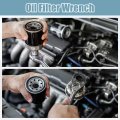 Metal 74mm 8 Flutes Oil Filter Wrench Cap Socket Housing Remover Tool