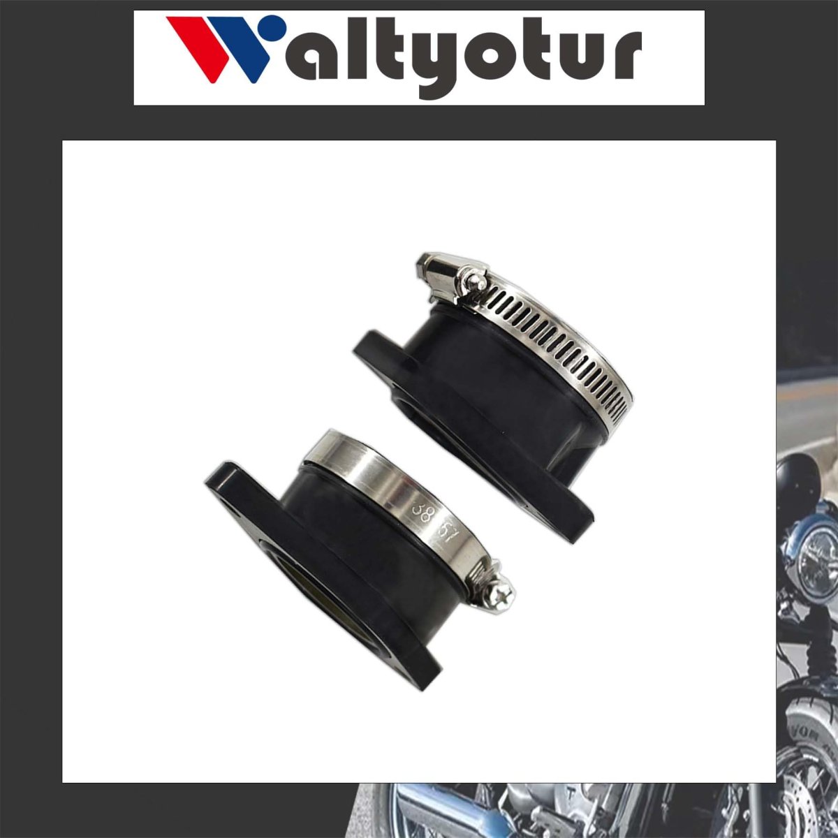 2 Pack Carburetor Intake Boot 16211-413-000 Replacement For Cb400 Cm400a Cm400c Cm400e Cm400t Cm450c 400 450