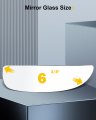 Ocpty Towing Mirror Glass Fit For 1999-2016d F-250 F-350 F-450 F-550 Super Duty 2000-2005 For Ford Excursion Manual Right Side