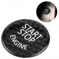 Start Button Cover Fydun Car Engine Stop Switch Trim Black Carbon Fiber Ignition Key Ring Sticker For 1 7 Series F20 F21 F22