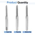 3pcs Hand Tap Set 1 4 -20bsw Taper Plug Bottom Thread Screw Taps High Speed Steel Threading Tapping Tool Kit