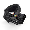 Obd2 Obdii J1962 Y Cable Splitter Extension 16 Pin Male To 2 Female Braid Connector For All Compliant Vehicles And Machinery 30 
