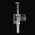 Uxcell Glass Retainer Clips Kit 16mmx21mm Cabinet Door Mirrors Holder For 6mm With Expansion Tubes And Screws 30pcs