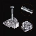 Uxcell Glass Retainer Clips Kit 16mmx21mm Cabinet Door Mirrors Holder For 6mm With Expansion Tubes And Screws 30pcs