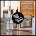 Uxcell Glass Retainer Clips Kit 16mmx21mm Cabinet Door Mirrors Holder For 6mm With Expansion Tubes And Screws 30pcs