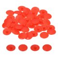 160pcs Screw Cap Covers 12mm Waterproof Plastic Decorative Caps For Phillips Cam Lock Nuts Self-tapping Screws Red 