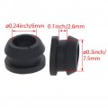 1000pcs Rubber Grommet Wiring Gasket 6mm Inner Dia Oil Resistant Armature Grommets For Cable Black Aicosineg