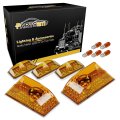 Partsam 5pcs Cab Marker Roof Running Top Lights 264160am Front Amber Lens Crystal Chrome Waterproof T10 194 168 W5w 2825 Yellow