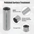 X Autohaux Od 3 76mm Length 12 300mm Aluminum Alloy Tube Intercooler Pipe Straight Air Intake Silver Tone For Car