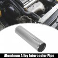 X Autohaux Od 3 76mm Length 12 300mm Aluminum Alloy Tube Intercooler Pipe Straight Air Intake Silver Tone For Car