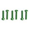 Zsj Enhanced M3 Aluminum 7075 Alloy Screw M3x5mm Multicolor Button Socket Head Bolt For Fpv Frame 50pcs Pack Green 