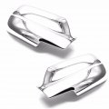 Chrome Door Mirror Cover For 2005 2010 Jeep Grand Cherokee Silver Abs Plastic Side Covers 2 Piece Set 