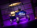 Ledglow 4pc Purple Led Golf Cart Underbody Underglow Light Kit Water Resistant Flexible Tubes Includes Wireless Remote