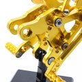 Nbvlkh Aluminum Billet Adjustable Motorcycle Footrests Rearsets Foot Pegs Fit For Honda Cbr400rr Nc29 1993-1999 Cbr900rr