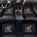 Foruidea Dachshund Lovers Heat Front Rear Car Floor Matss Auto 4-pcs Full Set Car Carpet Universal Fit For Suvs Trucks Sedans