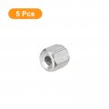 Uxcell M3 X 0 5-pitch 5mm Length Coupling Nuts 5pcs 304 Stainless Steel Metric Hex Rod