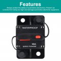 50 Amp Waterproof Circuit Breaker With Manual Reset 12v To 48v Dc For Car Marine Trolling Motors Boat Atv Audio System Fuse