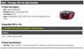 Right Passenger Side Outer Tail Light Assembly Bulb Type Compatible With 2017-2020 Jeep Compass