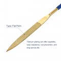 Uxcell Diamond Needle File Set 3mm X 140mm Flat Point Files Titanium Coated Tools For Metal Wood Stone Glass 10pcs