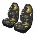 Alaza Bohemian Sun Moon Boho Alchemy Car Seat Covers Fronts Only For Women Men Seat W Organizer Pocket Cars Suv Truck Sedan 2