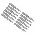 Uxcell 20 Pcs 1 4 6 3mm Hex Shank Magnetic H4 Hexagon Torx Screwdriver Bits