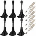 Ocpty 6 Ignition Coils With Iridium Spark Plugs Fits 22448-ey00a Uf617 For Nissan Infiniti 370z G37 M37 Q50 Q60 Q70 Qx50 Qx70