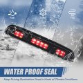 Auto Dynasty Full Led Center High Mount Stop Lamp Third Brake Tail Light Compatible With Ford F150 F250 F350 Bronco 92-96