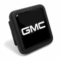 Ipick Image For Gmc Black Rubber Heavy-duty 2 Trailer Tow Hitch Receiver Cover Class 3 And 4