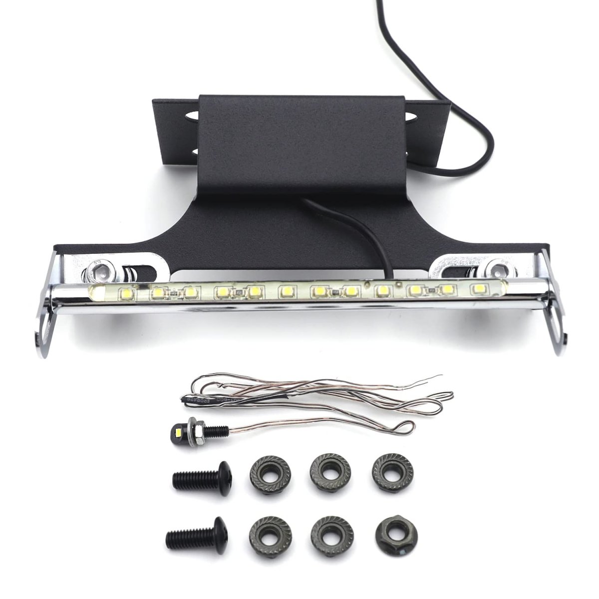 Httmt Mt223-007a- Black Fender Eliminator Tidy Tail W Led Light No Logo For 2003-2009 Yzf R6s Yzfr6s Yzf-r6s Fit S Modek Only