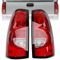 Tail Lights For 2003 2006 Chevy Silverado 1500 2500 3500 1500hd 2500hd Red Brake Lamp Assembly Pair With Bulbs And Harness 