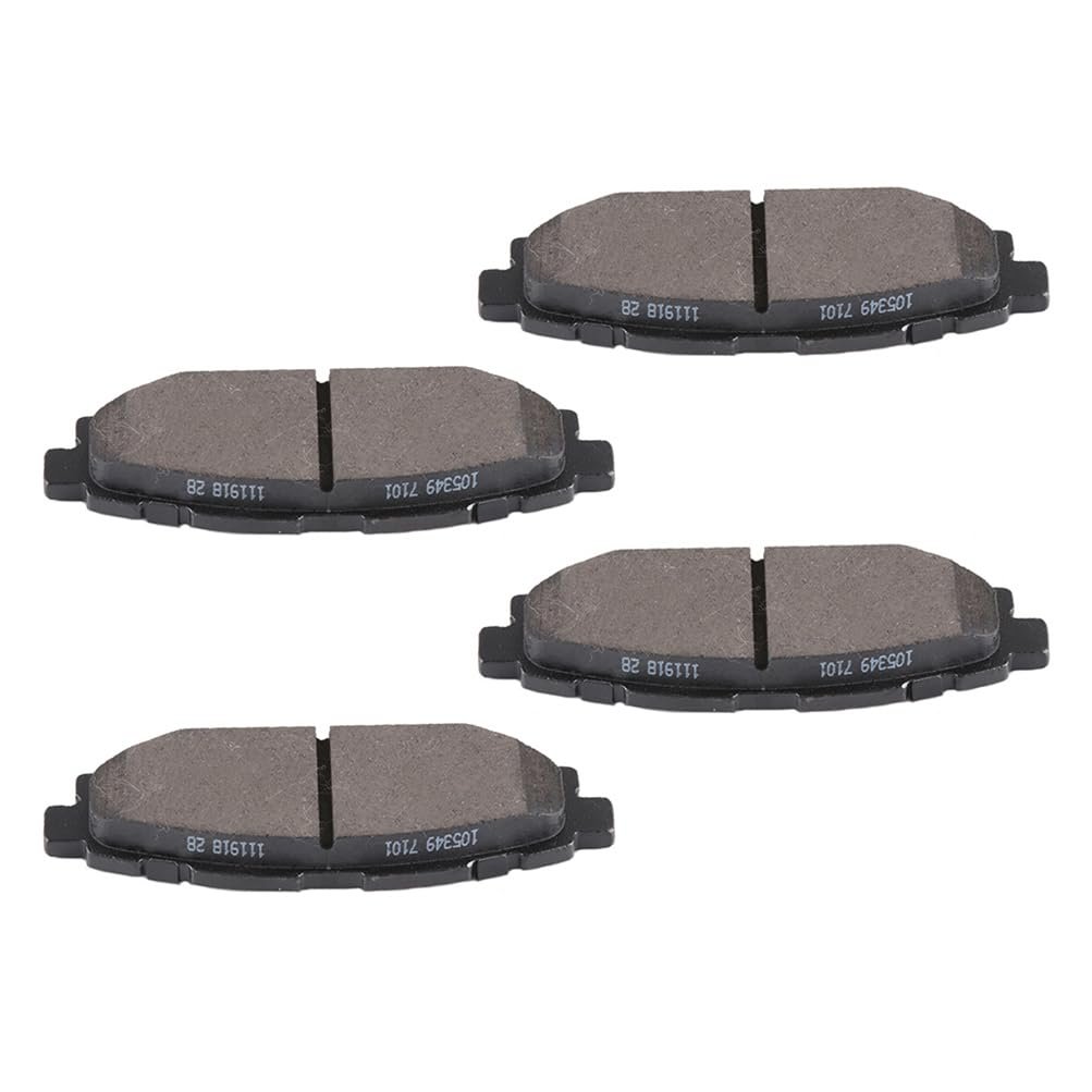 Rear D1114 Ceramic 4pcs W Hardware Disc Brake Pad Set