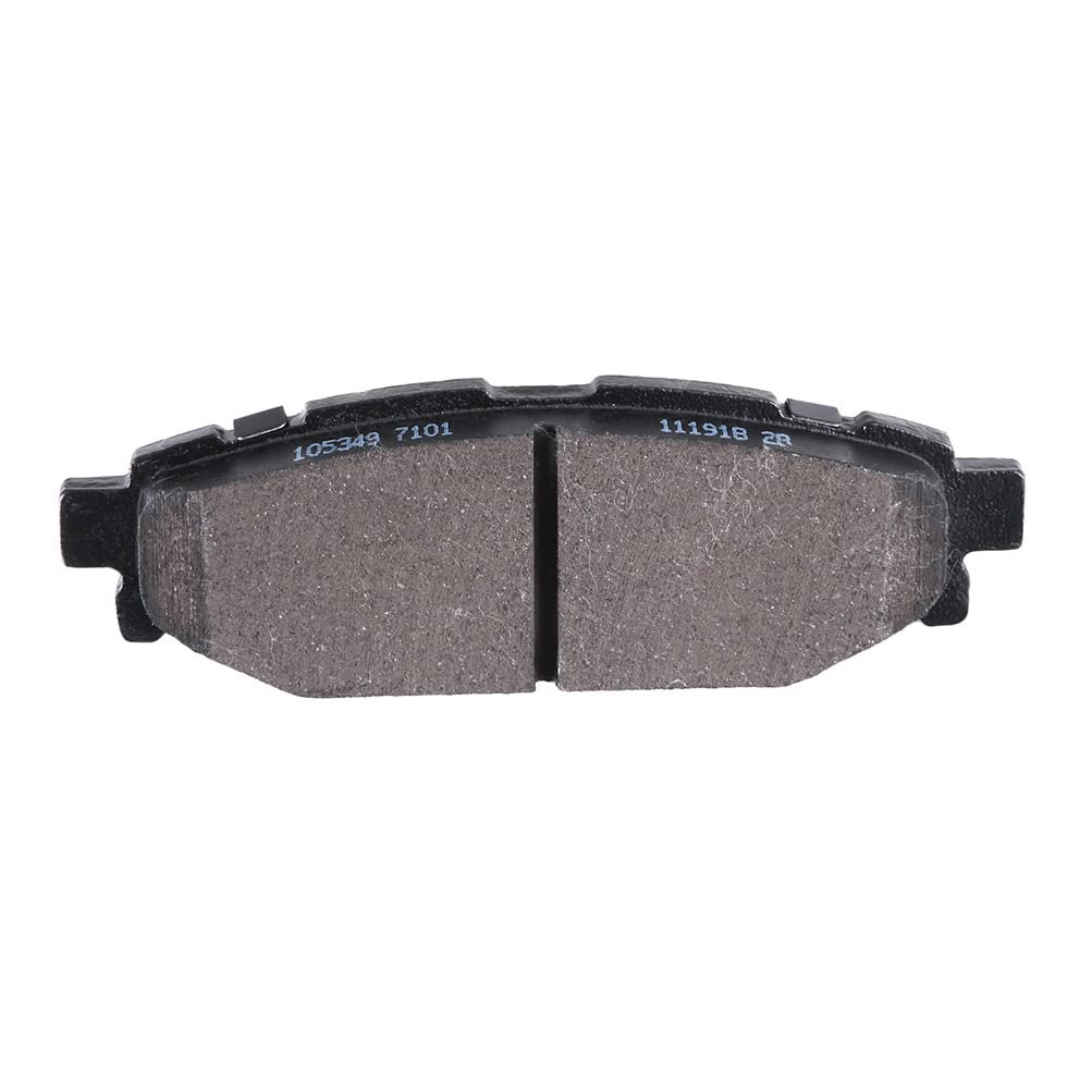 Rear D1114 Ceramic 4pcs W Hardware Disc Brake Pad Set