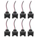 8 Wire Harness Pigtail Connectors 2 Pin Replacement For 1996-2004 Ford Mustang 4 6l V8 Repl 0280150943 0280150939 0280150909