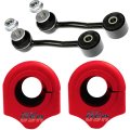 Front Code Red Sway Bar Stabilizer Link And Bushing Kit For Jeep Wrangler 2020 2024 Gladiator Non Electronic Disconnect 33 Mm 