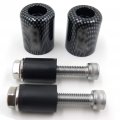 Xkh- Motorcycle Carbon Fiber Hand Bar Ends Compatible With Kawasaki Ninja 250 500 Zx600 Zx6 636 Zzr600 Zx6r Zx6rr 650r Zx750