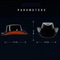 Vintage Open Face Motorcycle Helmet Retro Open-face German Style Summer Women Men Western Cowboy Hat With Removable Lining Dota