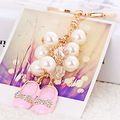 Easya Color Rose Gold Plating Fashion Shoes Pendant Key Ringpink
