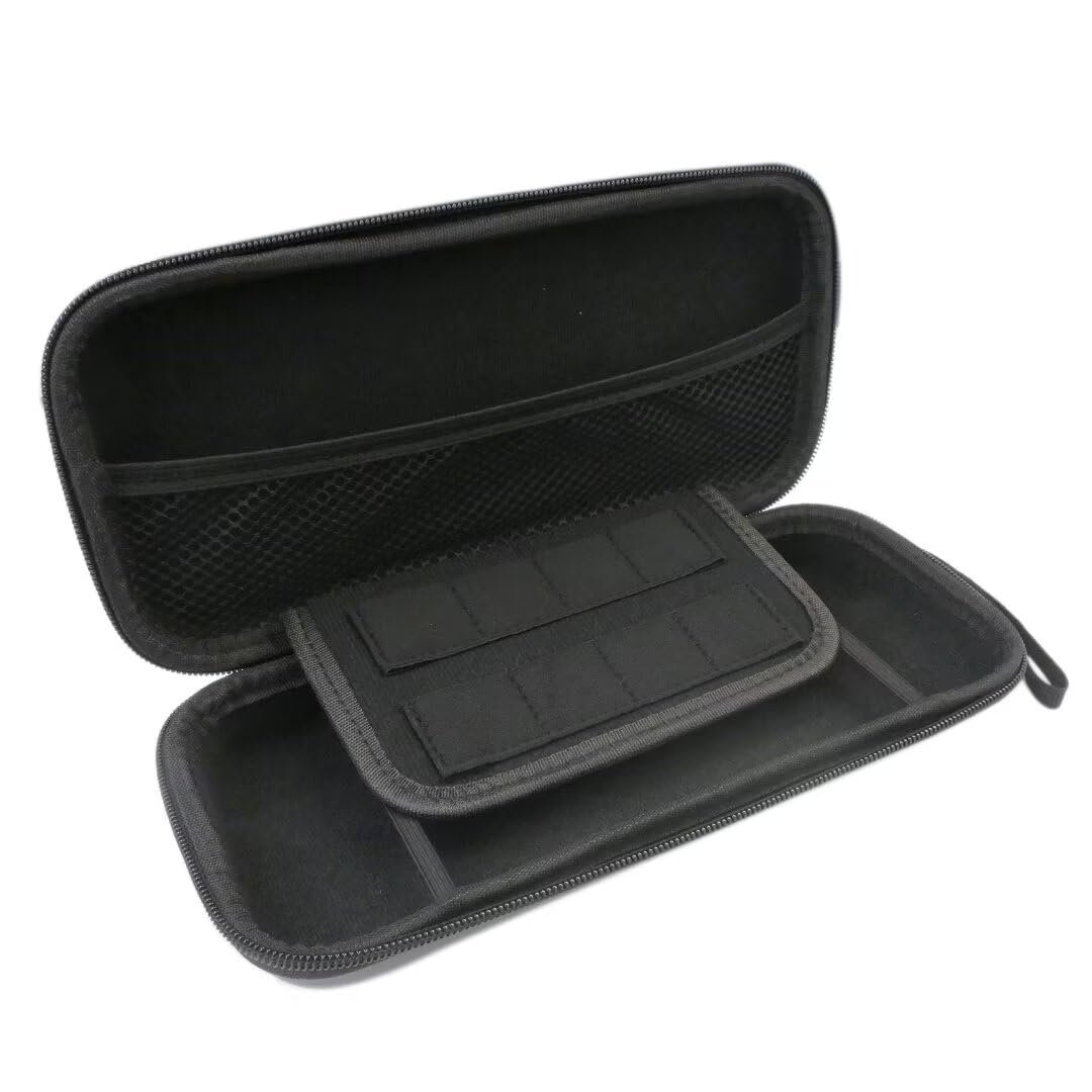 Lightweight Video Gaming Console Protective Hard Shell Cover Card Cable Bag Case With Detachable Hand Wrist Strap For Switch W