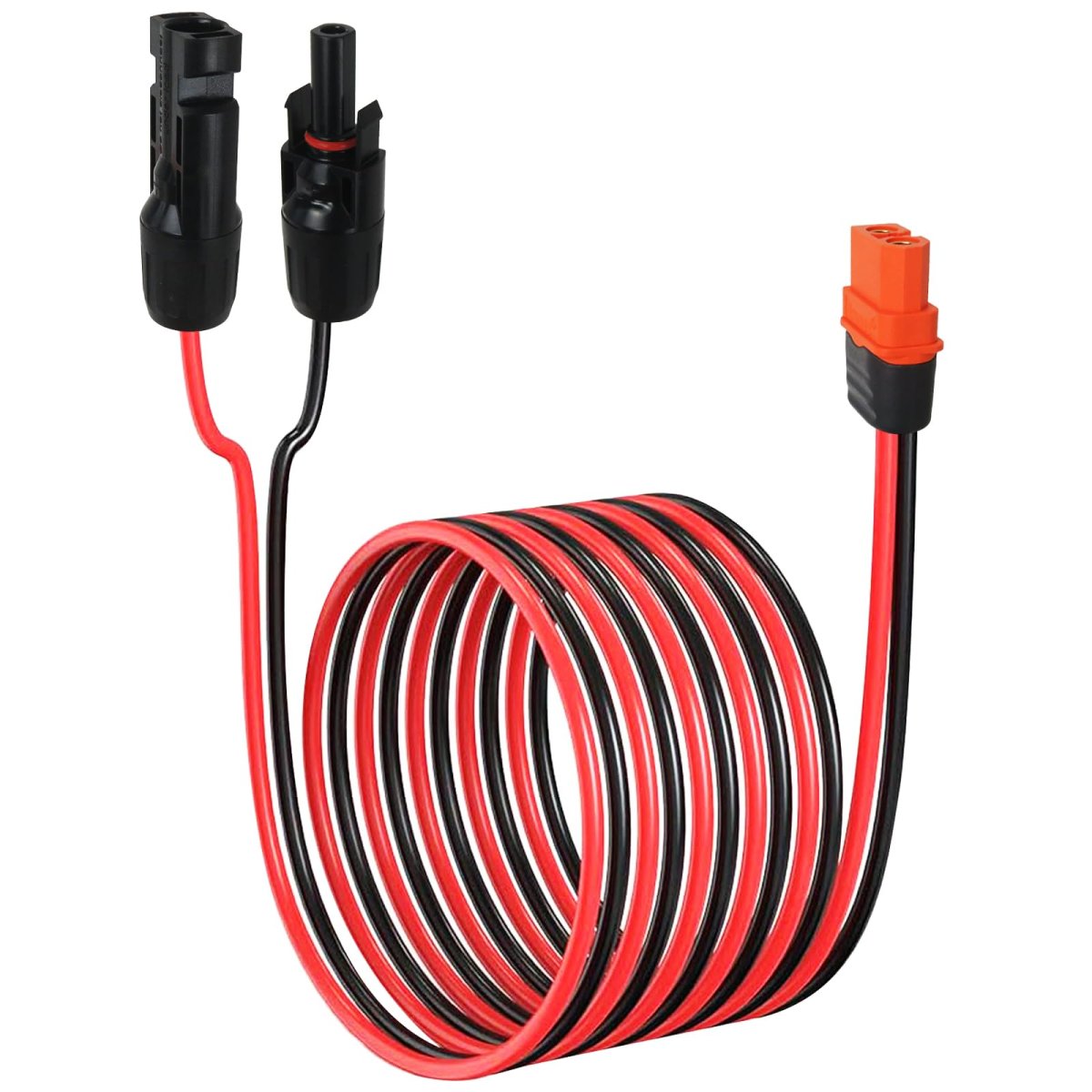 12awg Solar To Xt60i Adapter Cable 10ft Connector For Portable Power Station Tinned Copper Wire With Anti Reverse Connection