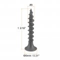Uxcell 8 X 1 3 16-inch Wood Screws Phillips Flat Head Carbon Steel Self Tapping Grey 100pcs