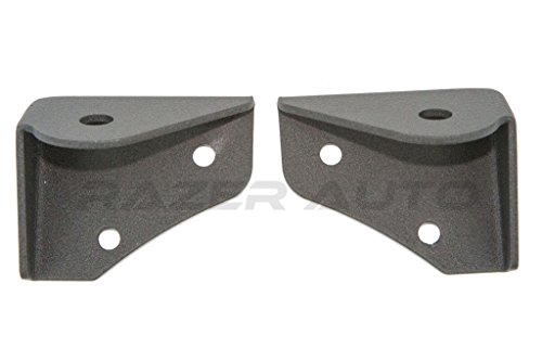 Windshield Mounting Corner Relocate Brackets For 2 In To 6 Led Lights Fits 07-17 Jeep Jk Wrangler Alloy Steel Construction