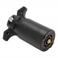 12v 7 Way Trailer Blade Connector Abs Heavy Duty Waterproof Wiring Plug Adapter For Rv Camper Us