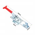 Uxcell Toggle Latch Clamp 320kg 704lbs Capacity Pull Action Adjustable Gh-431 2pcs
