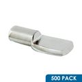 Rok Hardware Heavy Duty 1 4 Shelf Pins Pegs Flat Spoon Style Nickel 500 Pack 